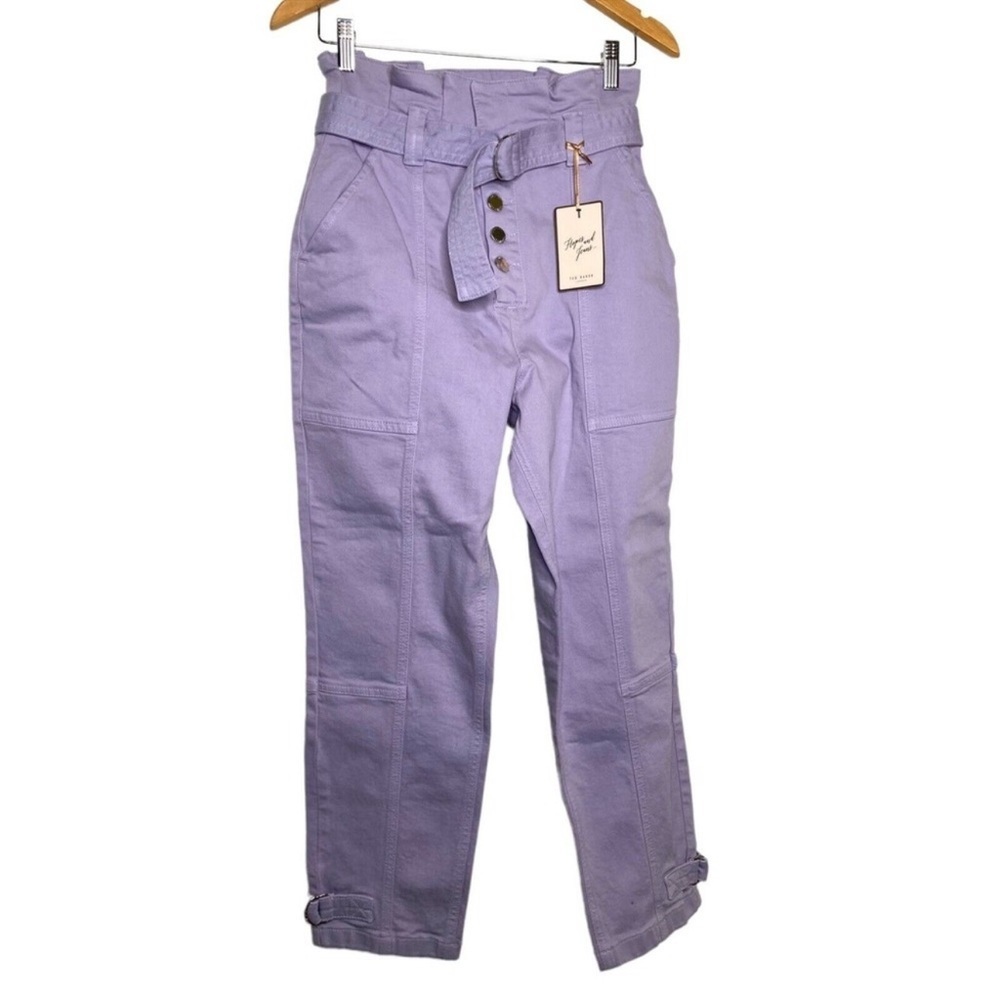 Ted Baker Flintt Paperbag Tapered Leg Jeans
Lilac Size 34 NWT - Picture 9 of 13